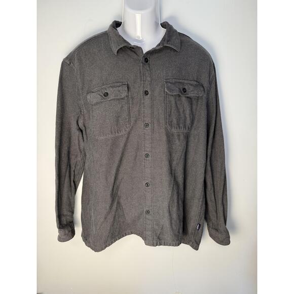 Patagonia Other - Patagonia Mens Grey Long Sleeve Chest Pockets Collared Casual Shirt Extra Large